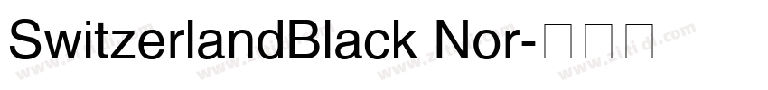 SwitzerlandBlack Nor字体转换